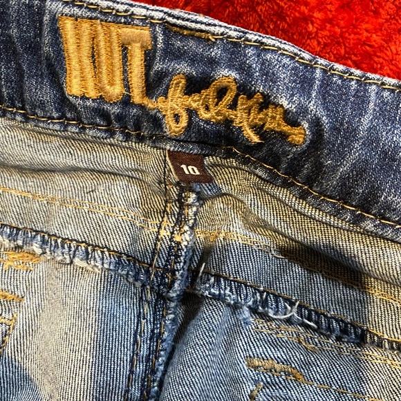 Kut From The Cloth Boot-cut Flap Pocket Denim Jean Sz 10 - Picture 5 of 10